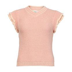 Wool ruffle knit pullover by CHLOE