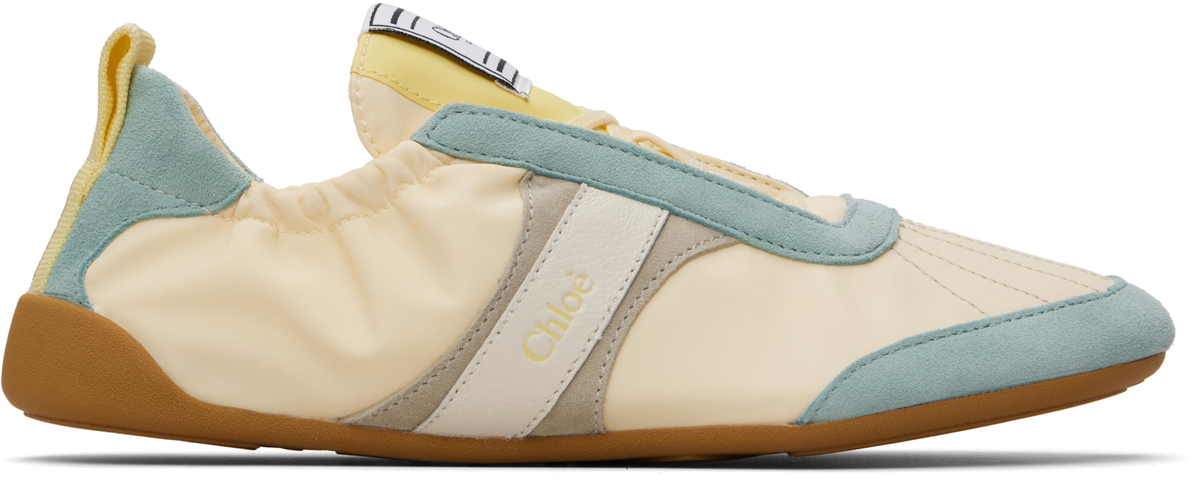 Yellow & Blue 'Chloé Kick' Sneakers by CHLOE