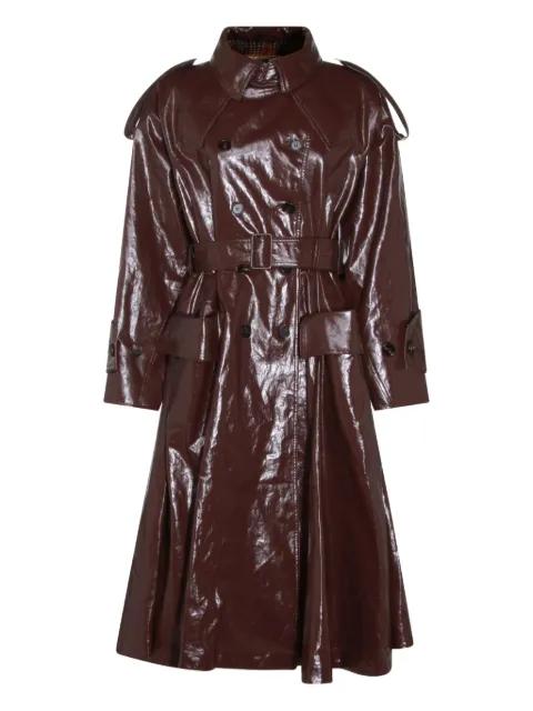 belted buttoned coat by CHLOE