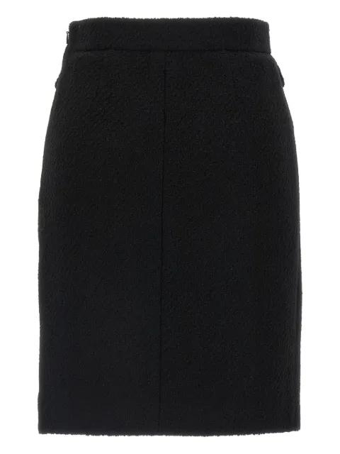 bouclé pocket midi skirt by CHLOE