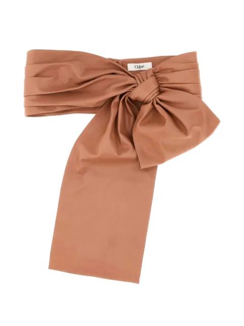 bow-detail leather belt by CHLOE