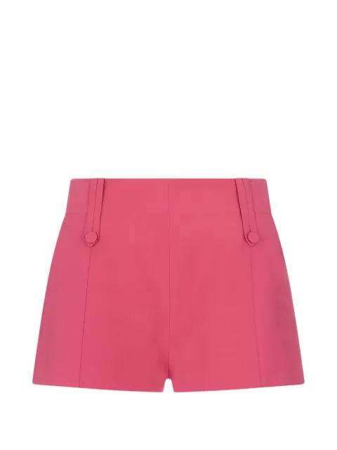 button-detail buckled-strap mini shorts by CHLOE