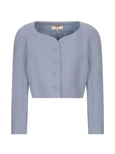 button-up cropped jacket by CHLOE