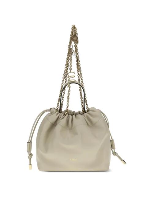 chain drawstring bucket bag by CHLOE