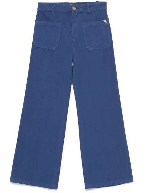 cotton cropped trousers by CHLOE