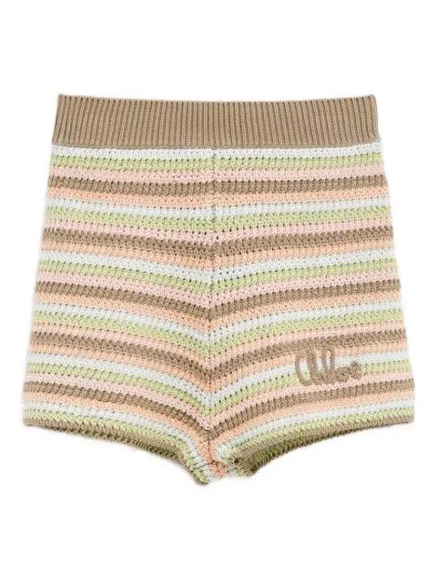 crochet-knit shorts by CHLOE