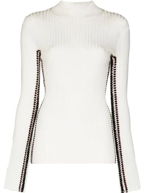 crochet-trim jumper by CHLOE