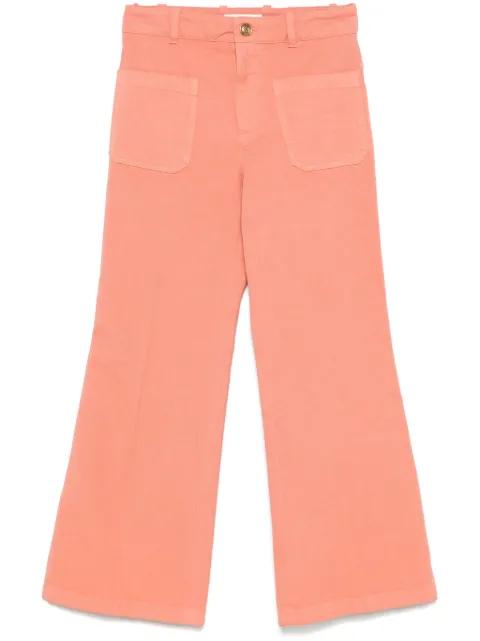 cropped bootcut trousers by CHLOE