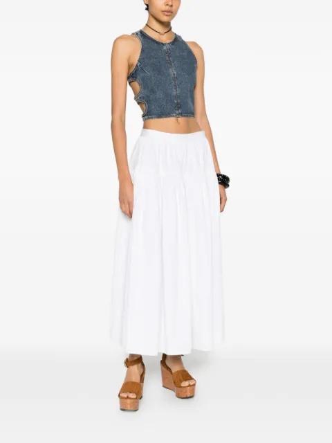 cut-out acid-wash top by CHLOE