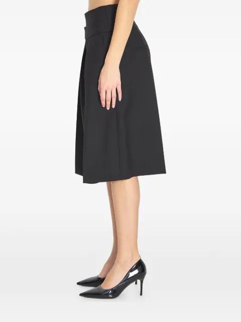 double-belt pleated shorts by CHLOE