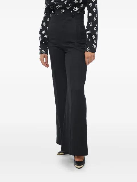 double-button palazzo pants by CHLOE