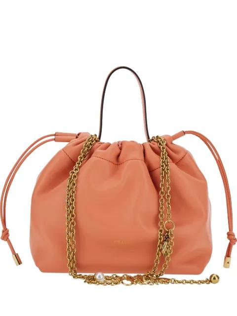 drawstring chain-link tote bag by CHLOE