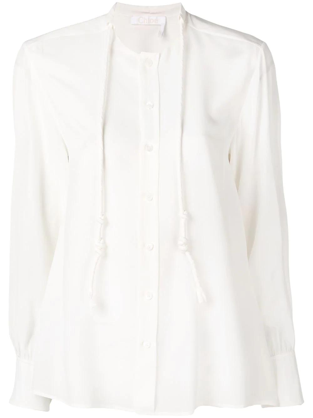 drawstring detail blouse by CHLOE