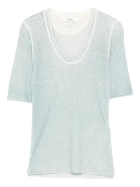 fine-knit T-shirt by CHLOE