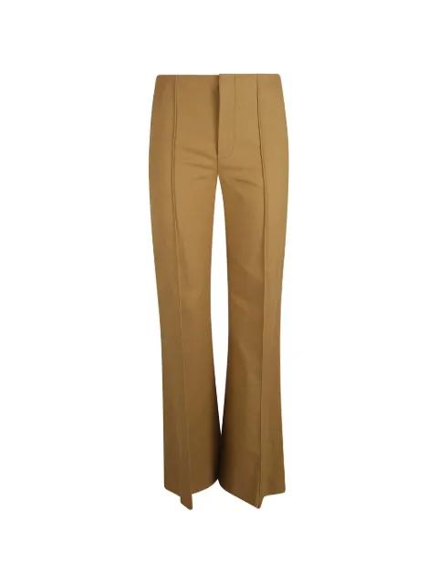 flared cotton trousers by CHLOE