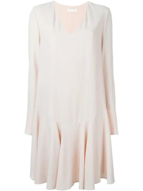 flared hem loose midi dress by CHLOE