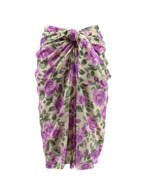 floral-print midi skirt by CHLOE