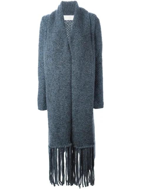 fringed cardi-coat by CHLOE
