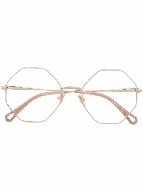 geometric-frame glasses by CHLOE