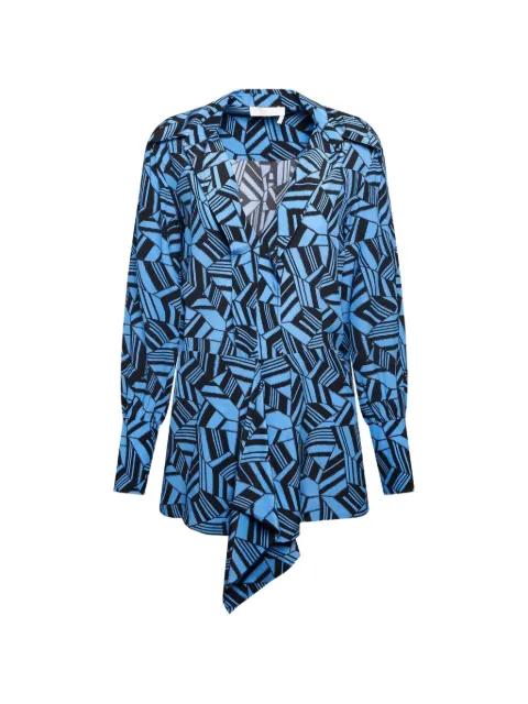 geometric print blouse by CHLOE