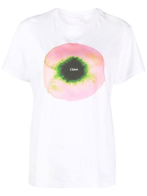 graphic-print T-shirt by CHLOE