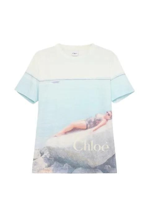 graphic-print T-shirt by CHLOE