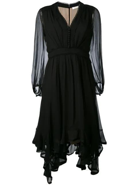 handkerchief hem dress by CHLOE