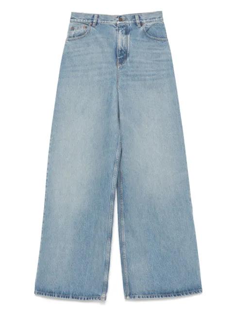 high-rise wide-leg jeans by CHLOE