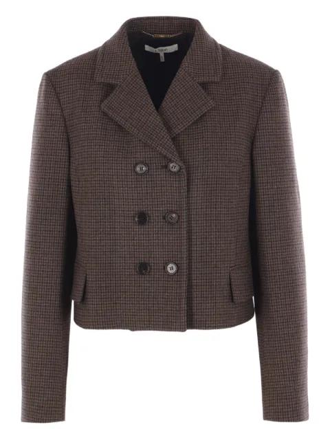 houndstooth double-breasted jacket by CHLOE
