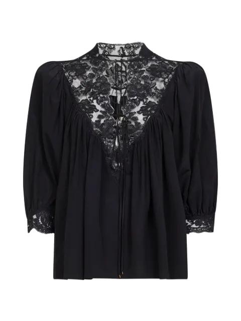 lace V-neck shirt by CHLOE