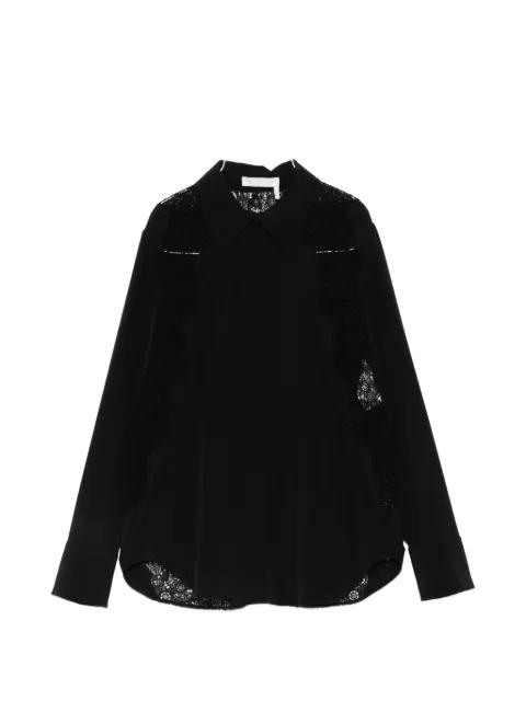 lace-panelled shirt by CHLOE