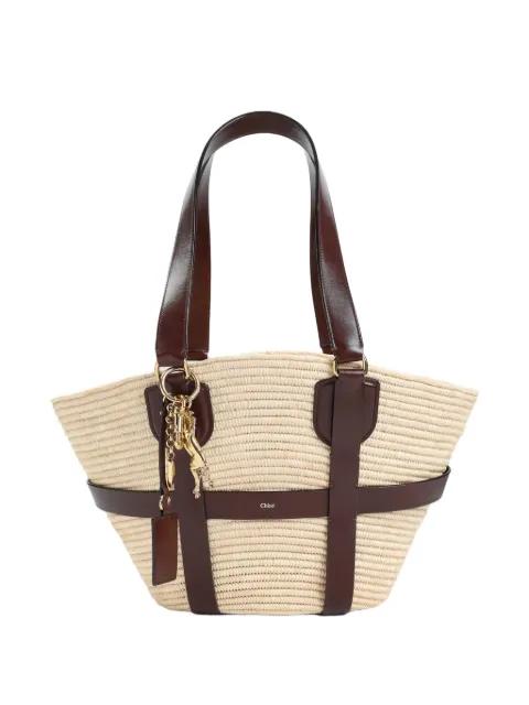 large Kerala 25 charm-detail shoulder bag by CHLOE