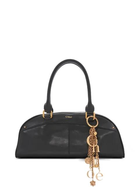 logo-charm shoulder bag by CHLOE