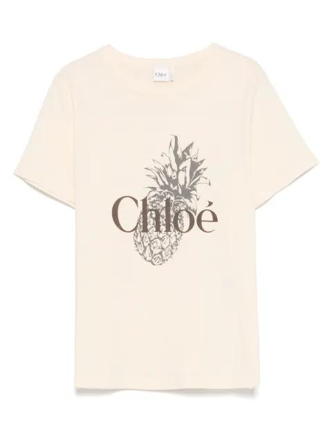 logo cotton T-shirt by CHLOE
