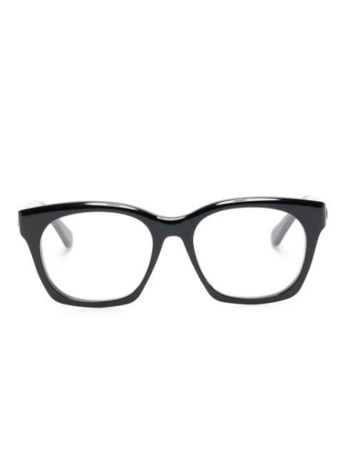 logo-embossed square-frame glasses by CHLOE