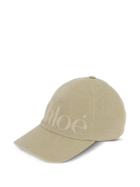 logo-print baseball cap by CHLOE