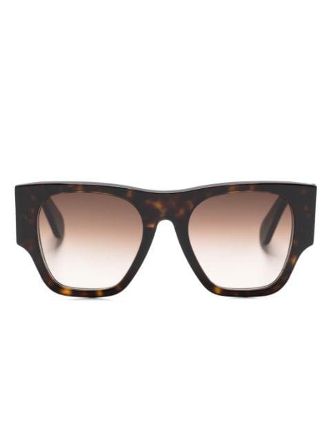 logo-print oversized sunglasses by CHLOE