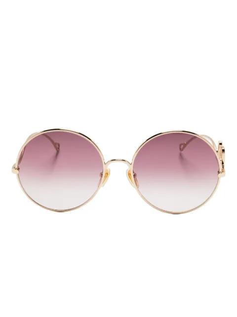 metal round-frame sunglasses by CHLOE