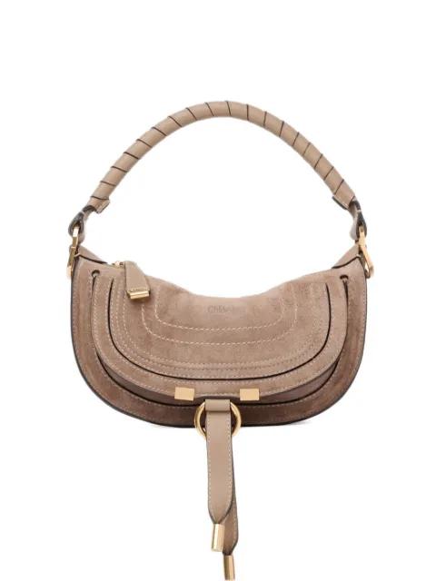 mini Marcie topstitch detail handle tote bag by CHLOE