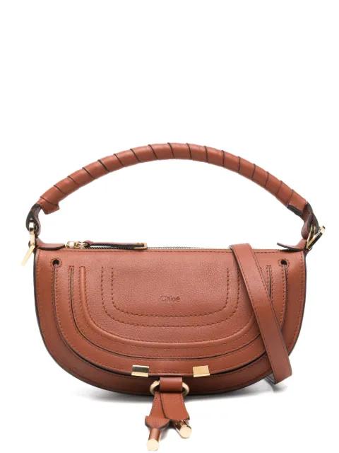 mini Marcie twisted-handle leather shoulder bag by CHLOE