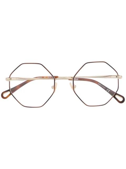 octagonal-frame glasses by CHLOE