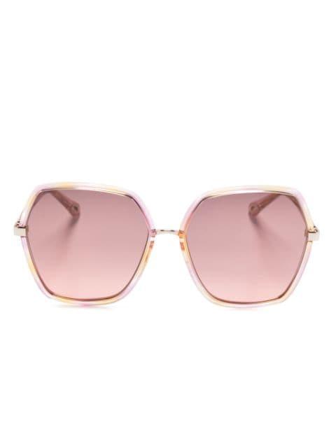 oversize-frame sunglasses by CHLOE