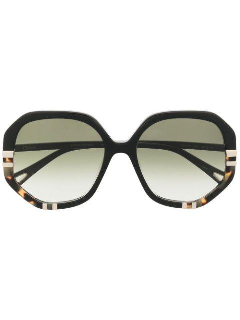 oversized round-frame sunglasses by CHLOE