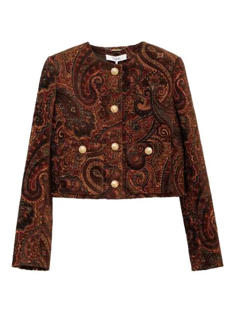 paisley-printed cropped jacket by CHLOE