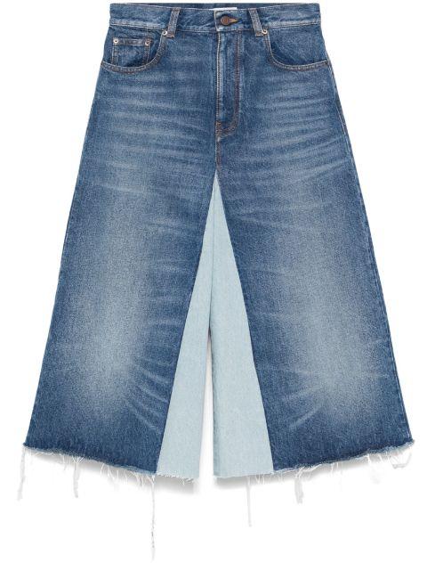 patchwork denim shorts by CHLOE