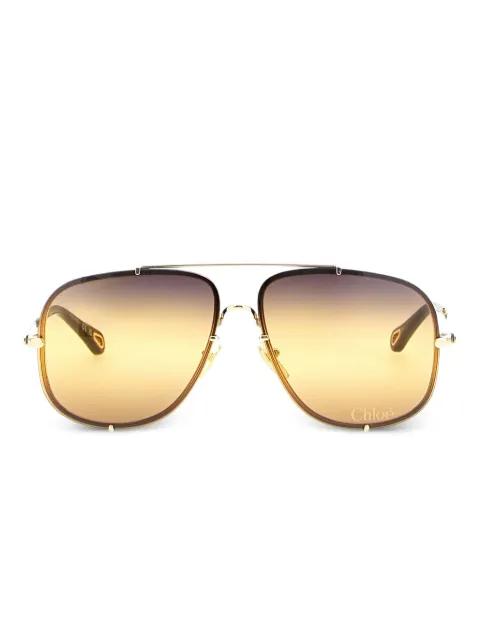 pilot-frame sunglasses by CHLOE