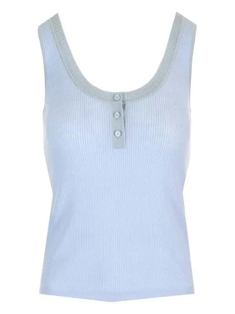 ribbed button-fastening top by CHLOE