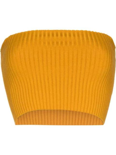 ribbed-knit bandeau top by CHLOE