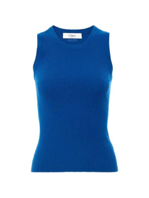 ribbed-knit tank top by CHLOE