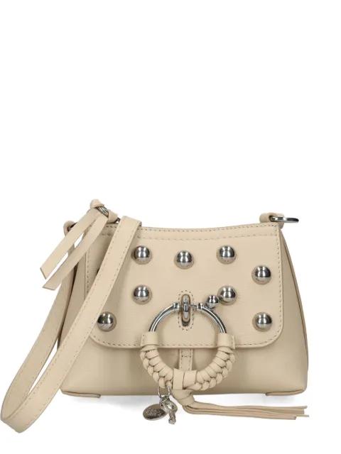 ring-detail studded cross body bag by CHLOE